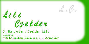 lili czelder business card